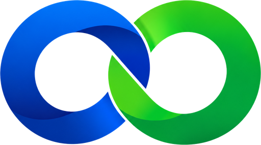 COOP Central interlocking blue and green icon